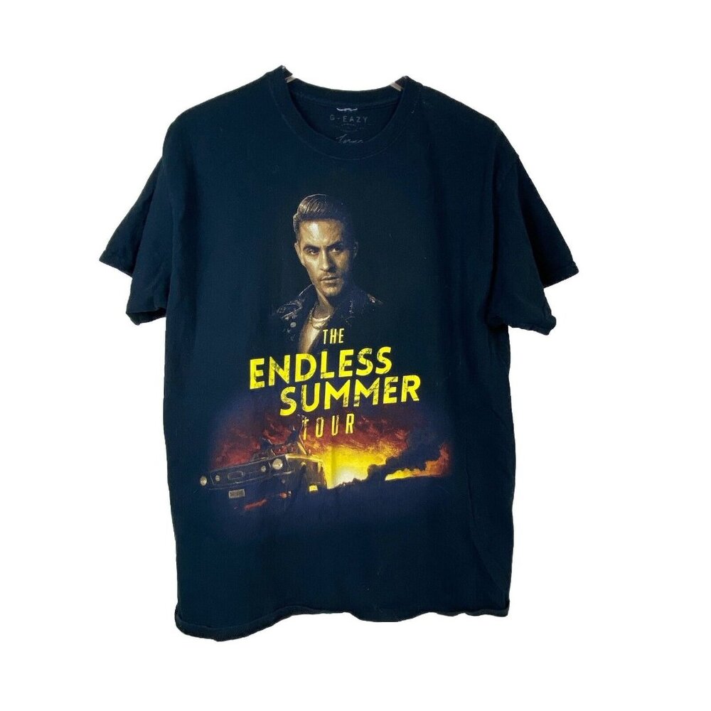 G-Eazy T Shirt The Endless Summer 2018 Tour Graphic Tee Mens Size L Black